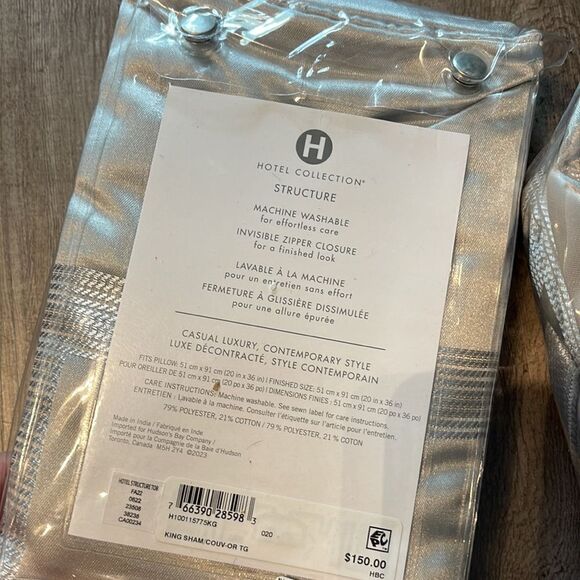 HOTEL COLLECTION
Structure Duvet Cover AND Pillow Sham . King - Picture 6 of 6